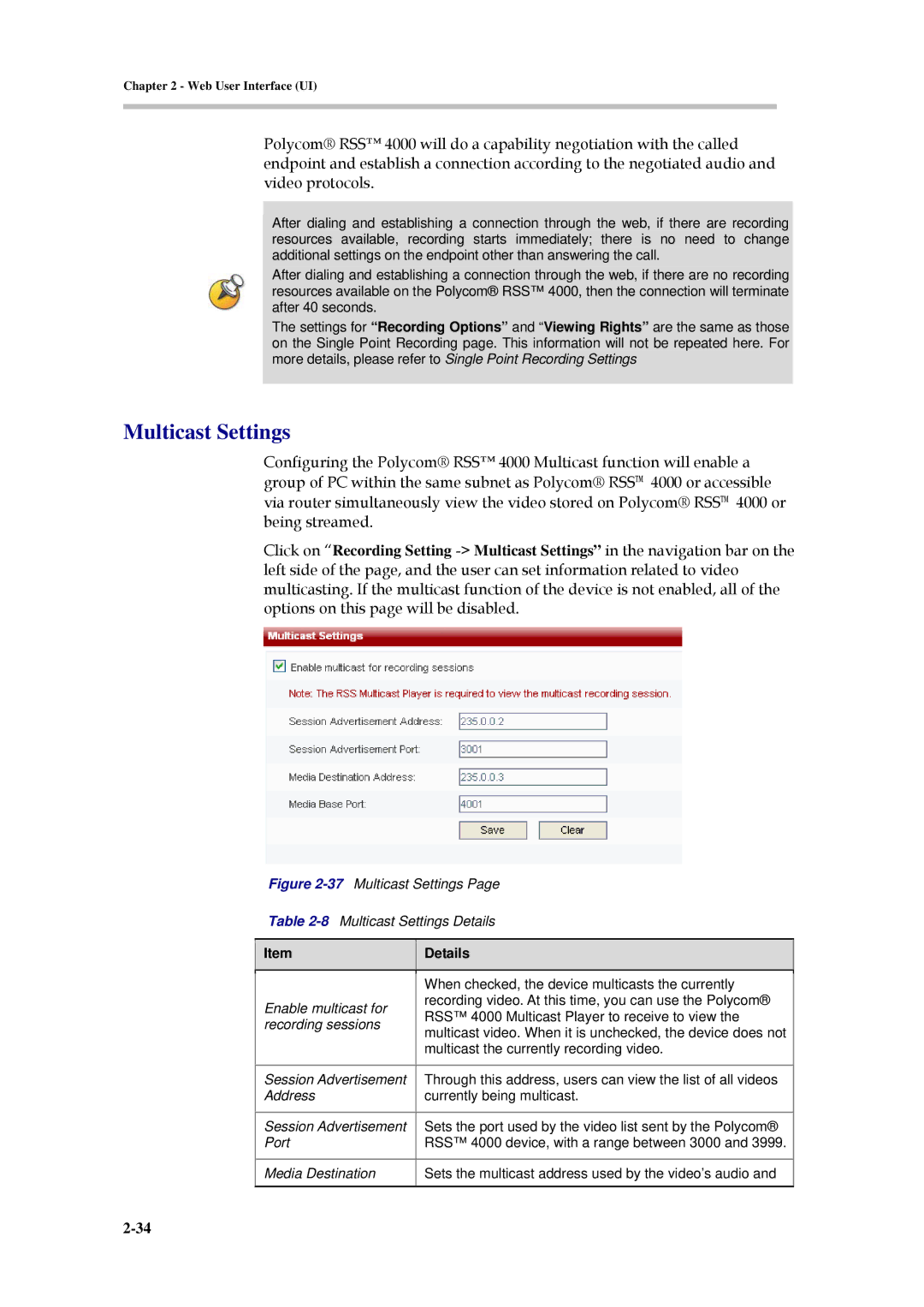 Polycom 3150-30828-001 manual Multicast Settings 