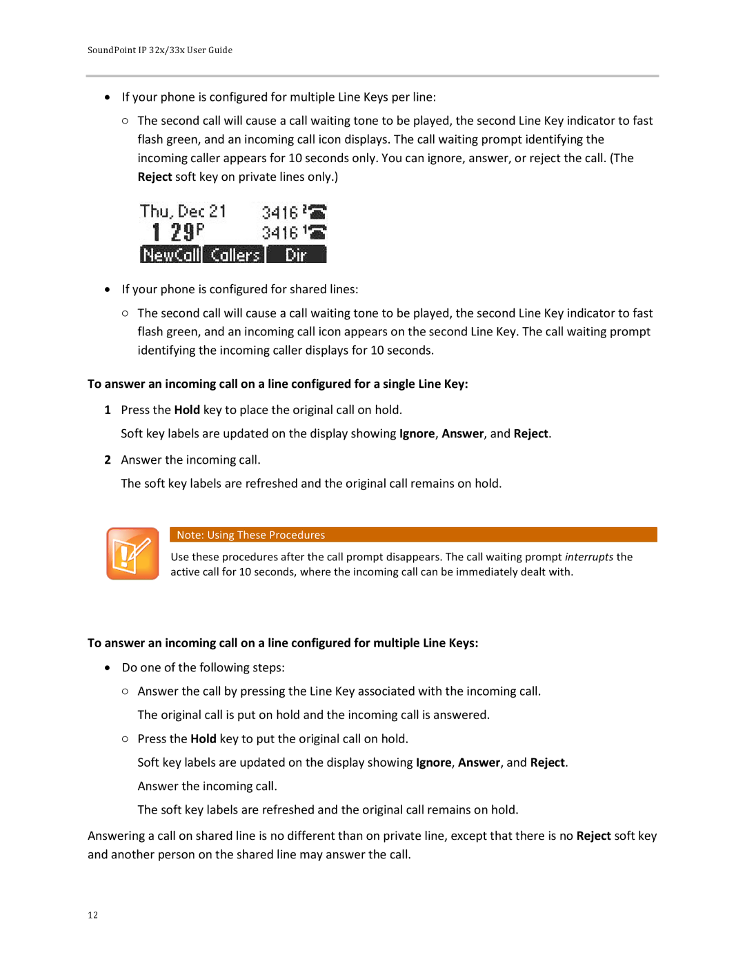 Polycom manual SoundPoint IP 32x/33x User Guide 