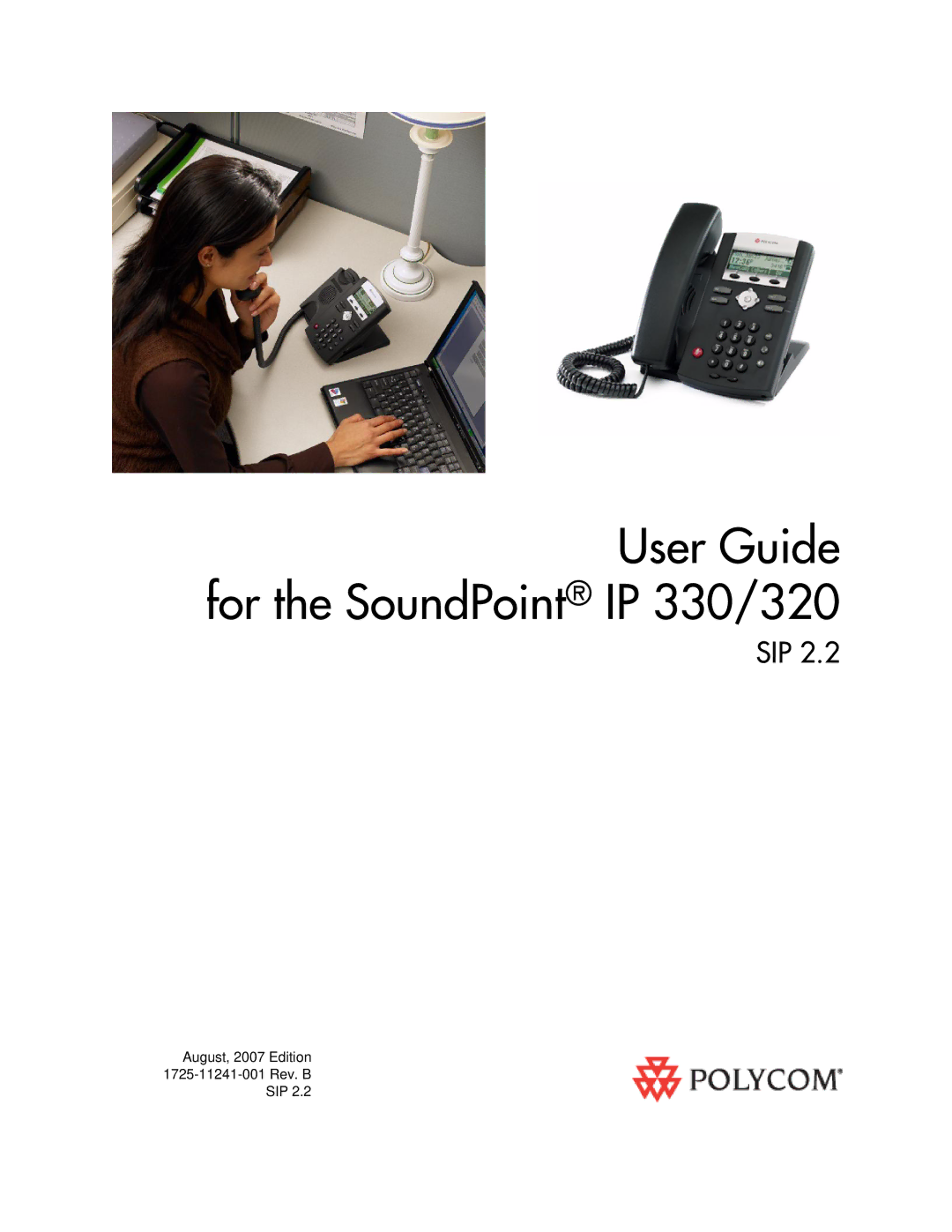 Polycom manual User Guide for the SoundPoint IP 330/320 