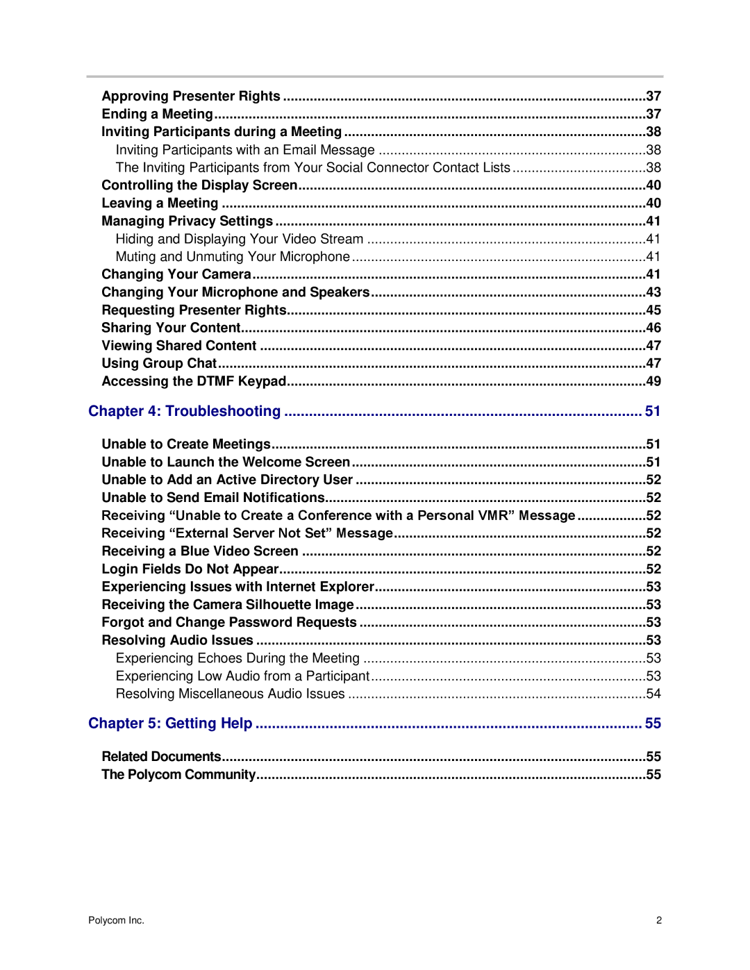 Polycom 3725-03305-001 manual Troubleshooting, Related Documents Polycom Community 