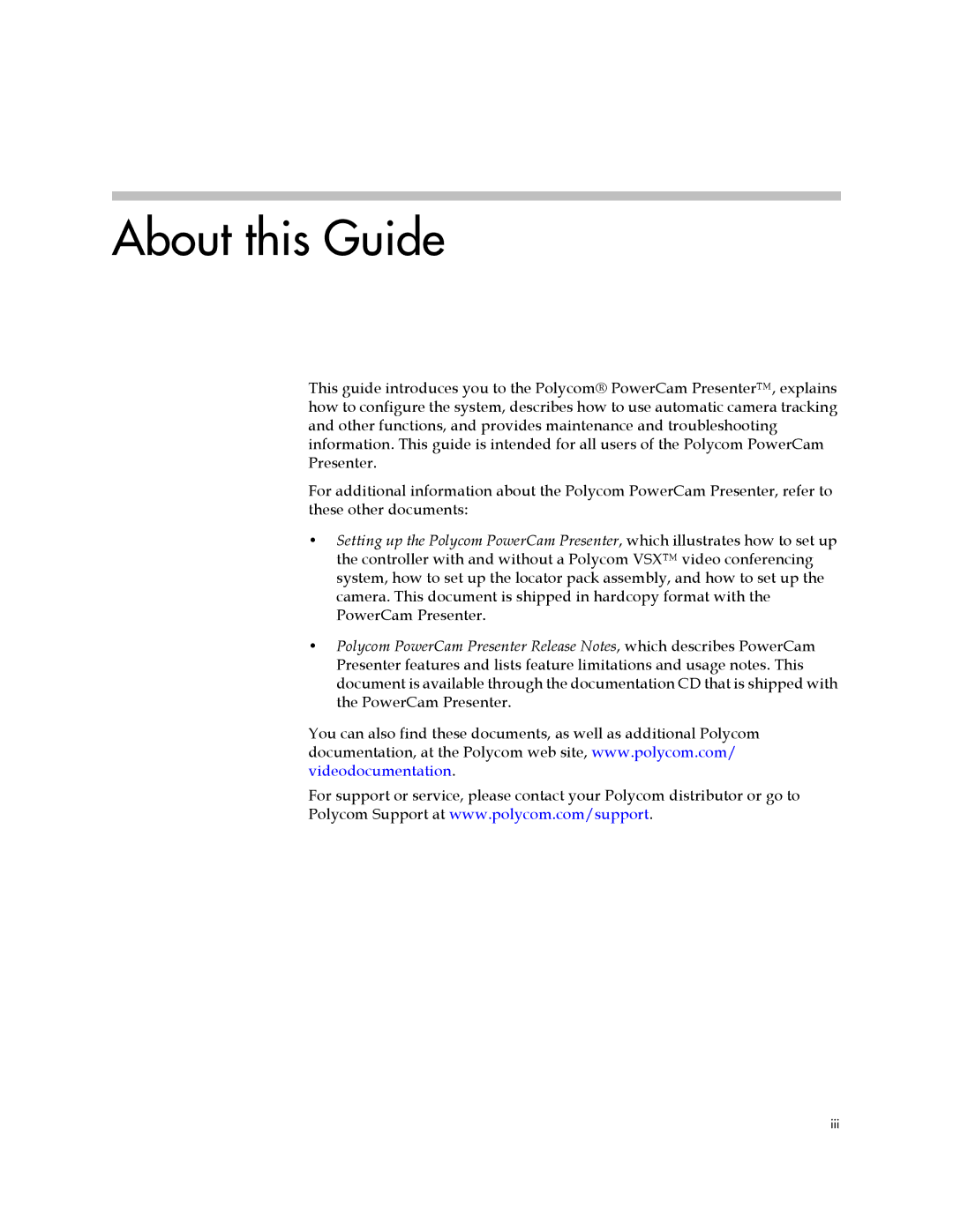 Polycom 3725-24004-001/A manual About this Guide 