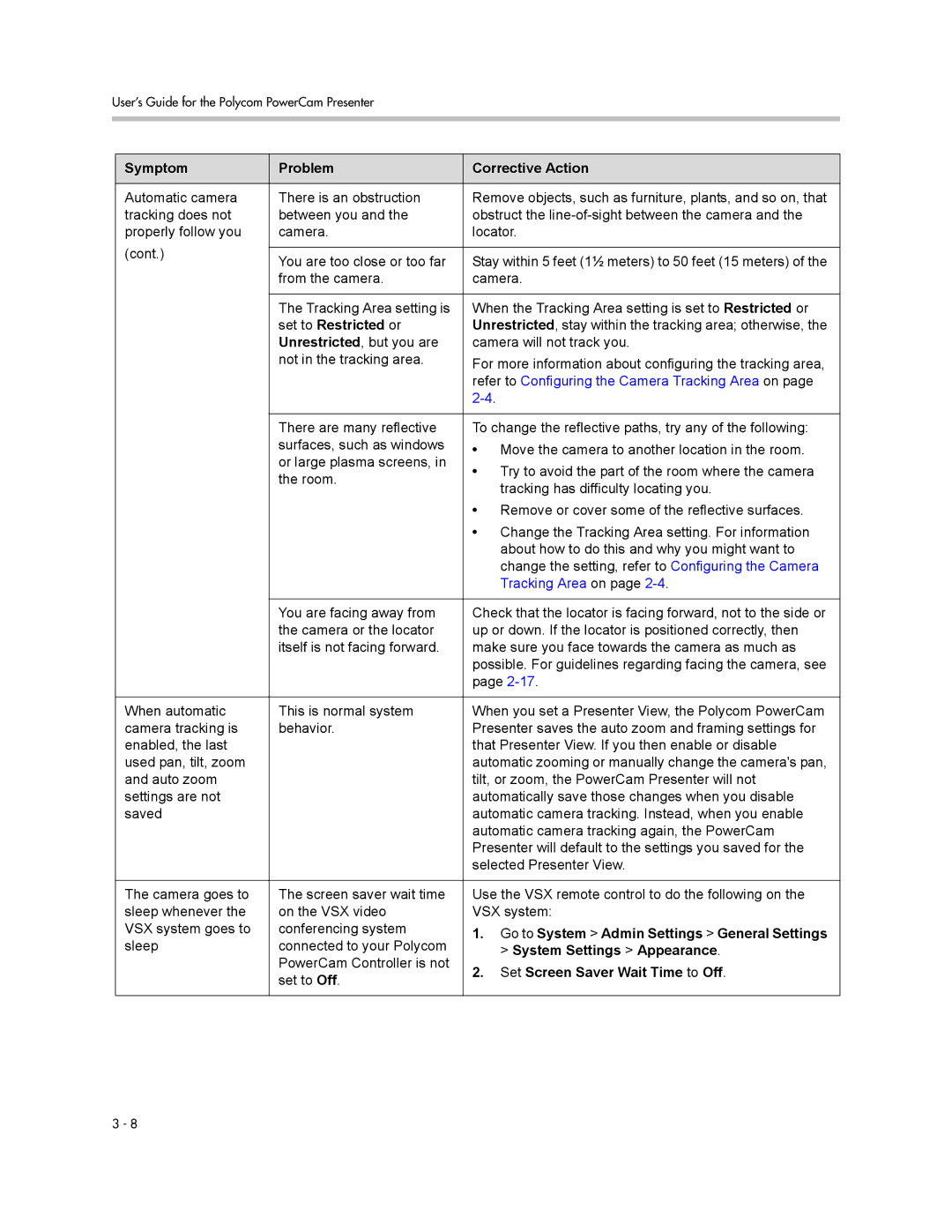 Polycom 3725-24004-001/A Set to Restricted or, Go to System Admin Settings General Settings, System Settings Appearance 