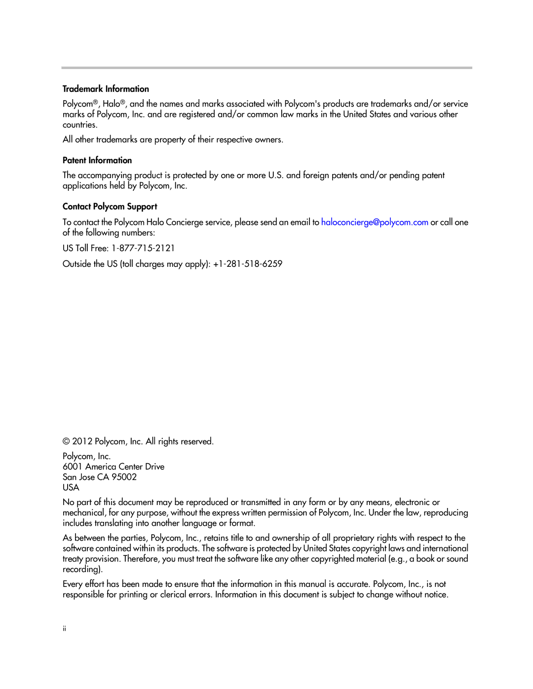 Polycom 3725-71352-001 manual Usa 