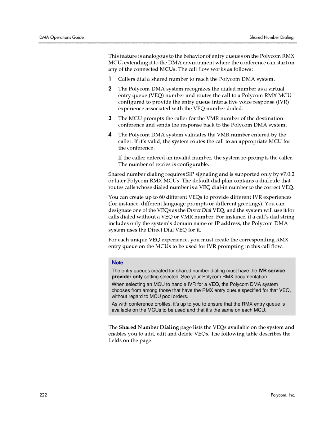 Polycom 3725-76302-001LI manual DMA Operations Guide Shared Number Dialing 