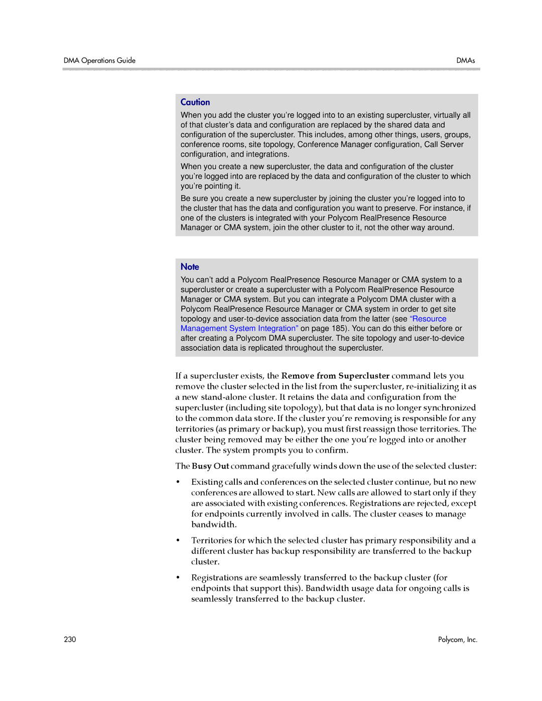 Polycom 3725-76302-001LI manual DMA Operations Guide DMAs 