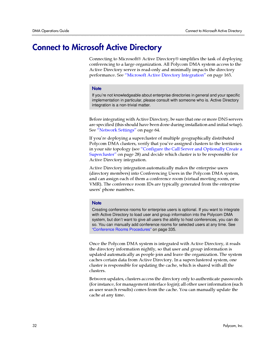 Polycom 3725-76302-001LI manual Connect to Microsoft Active Directory 