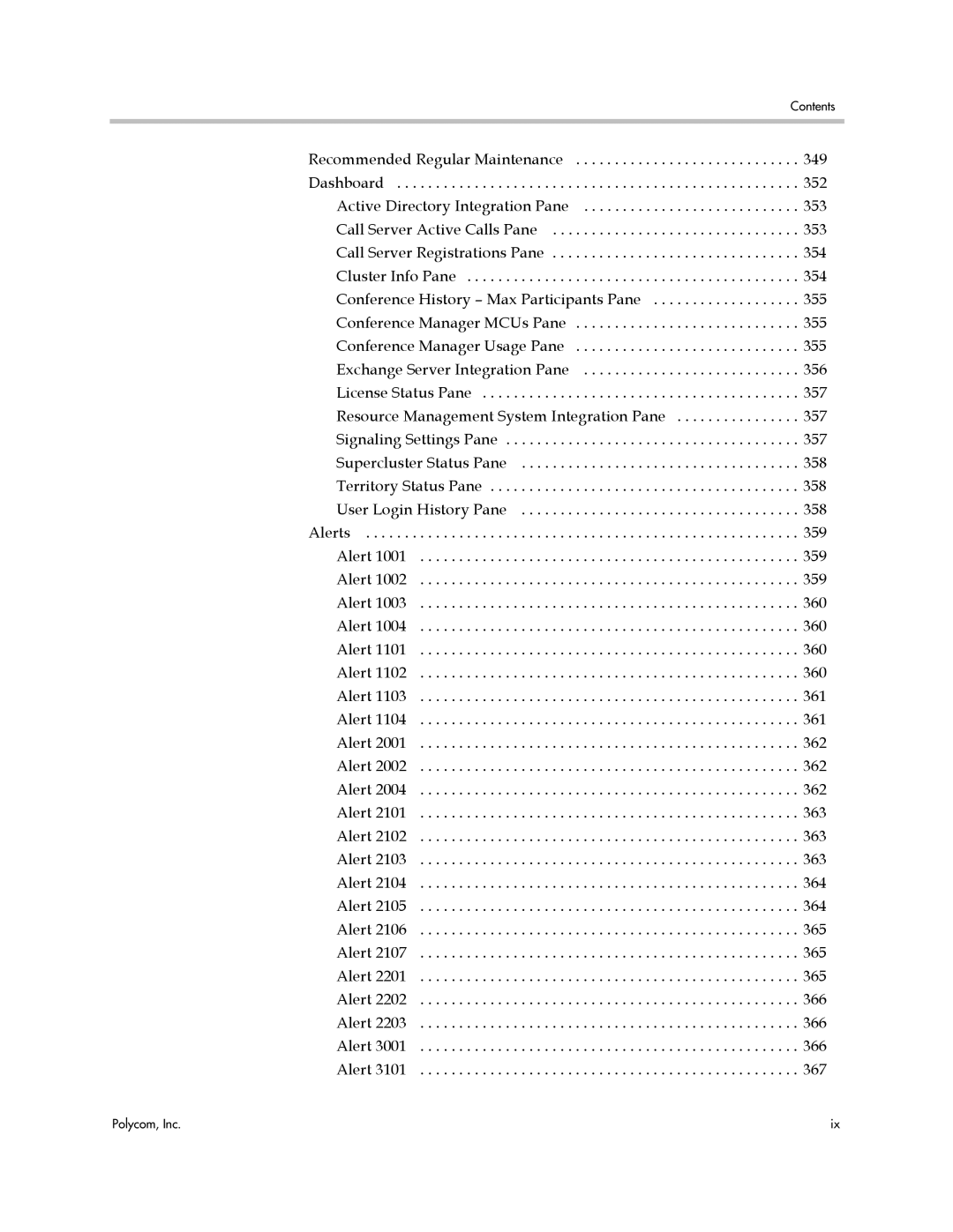 Polycom 3725-76302-001LI manual Contents 