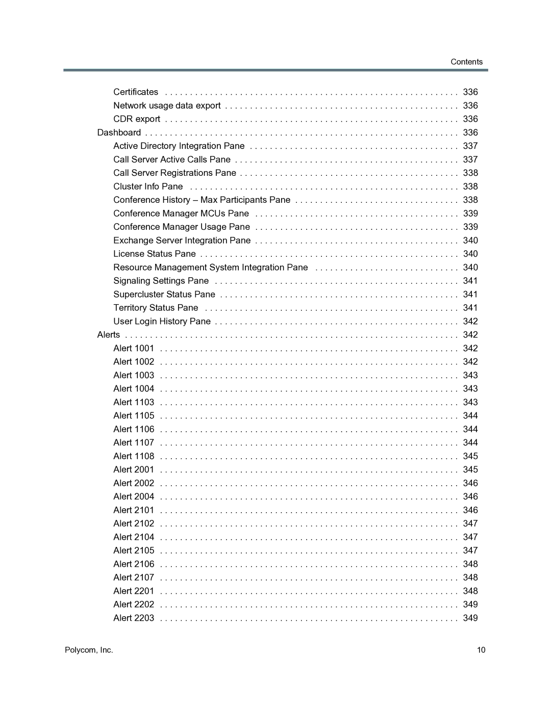 Polycom 3725-76302-001O manual Contents 