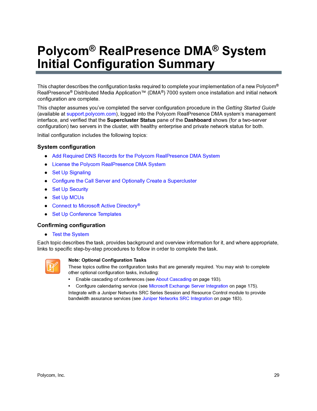 Polycom 3725-76302-001O manual System configuration, Confirming configuration 