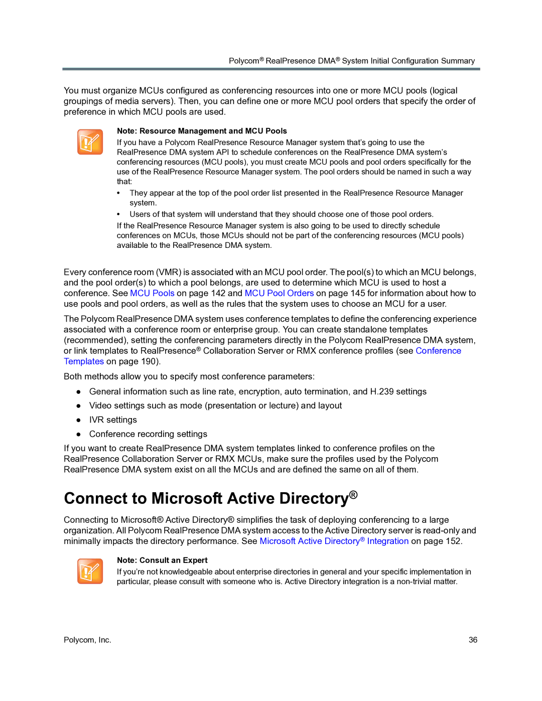 Polycom 3725-76302-001O manual Connect to Microsoft Active Directory 