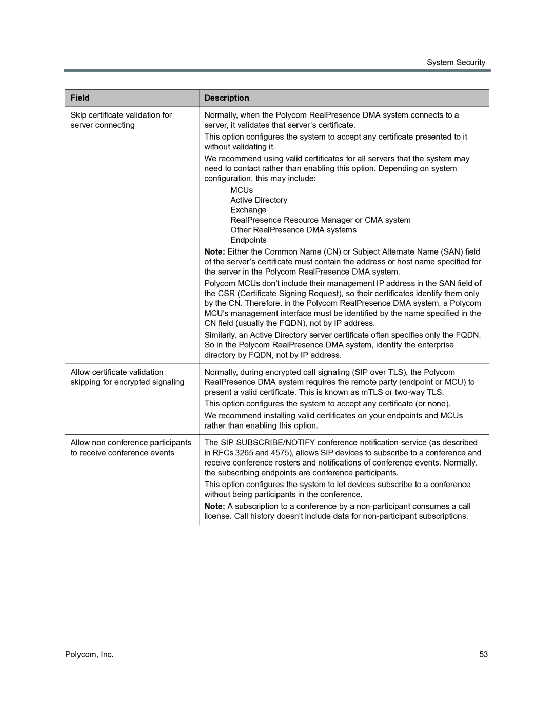 Polycom 3725-76302-001O manual Subscribing endpoints are conference participants 