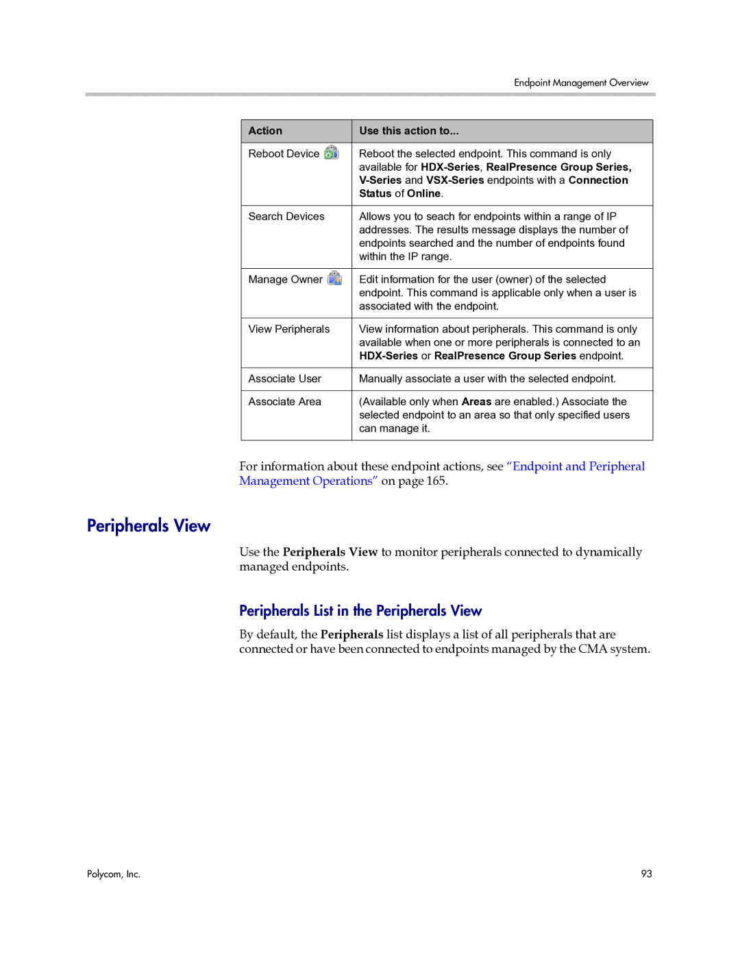 Polycom 3725-77601-001H manual Peripherals List in the Peripherals View 