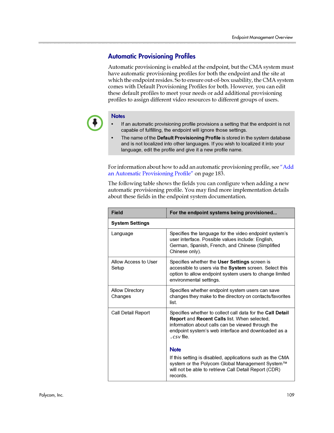 Polycom 3725-77601-001H manual Automatic Provisioning Profiles, Csv file 