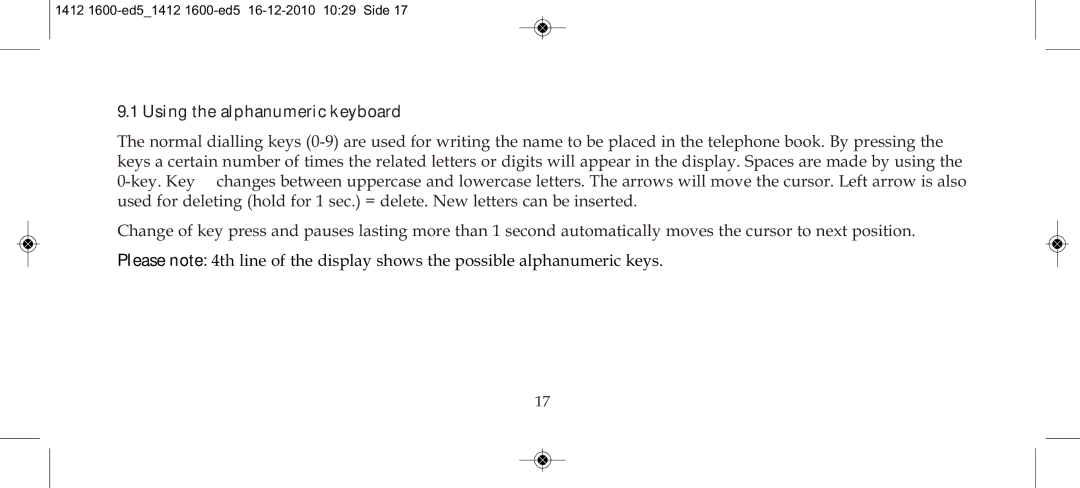 Polycom 4080 manual Using the alphanumeric keyboard 