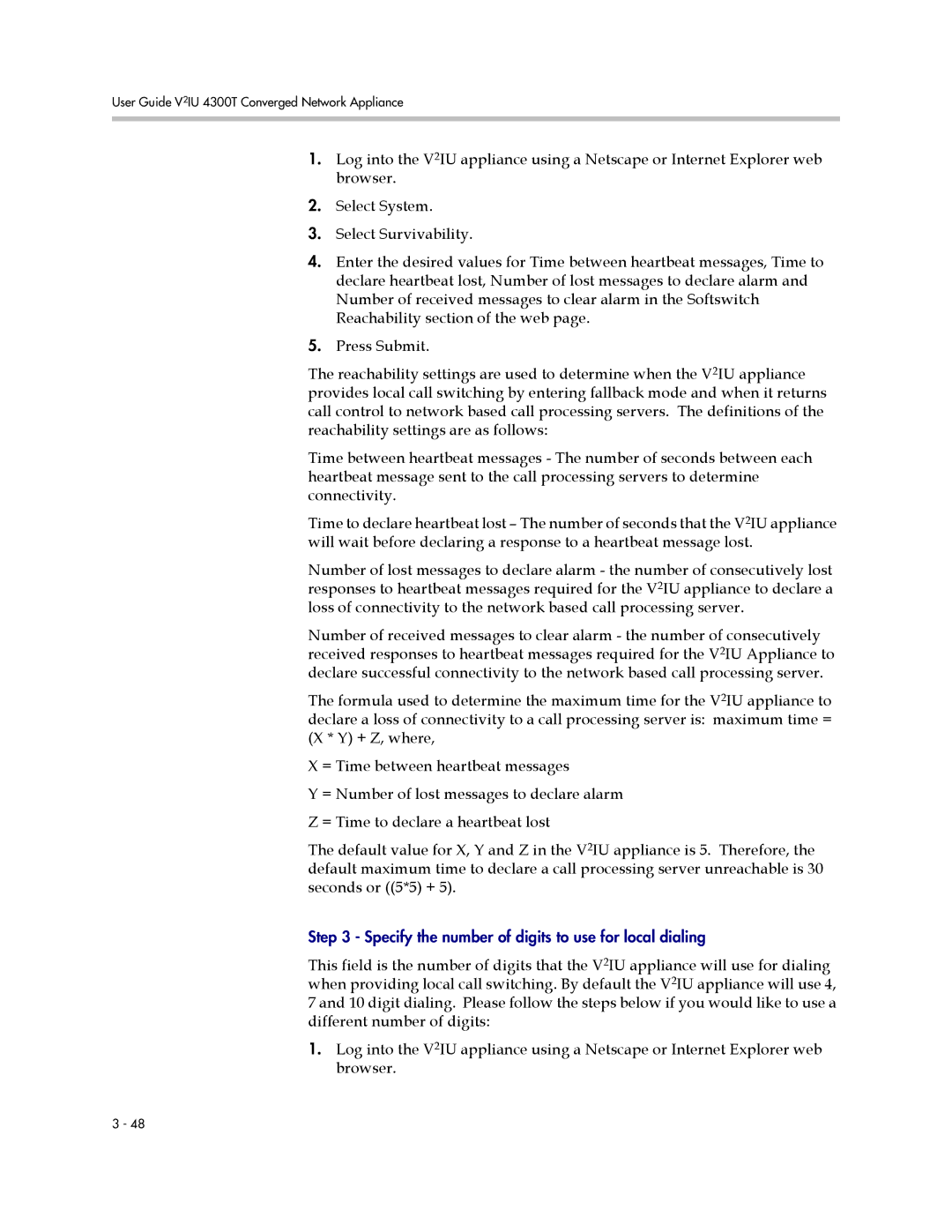 Polycom 4300T manual Specify the number of digits to use for local dialing 