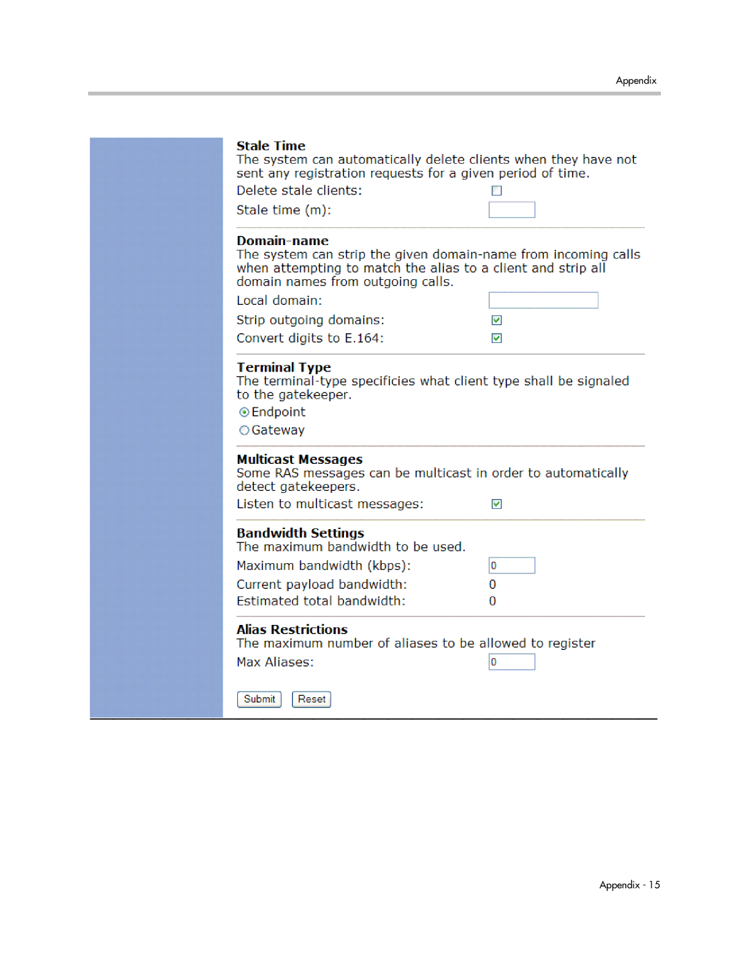 Polycom 4300T manual Appendix 