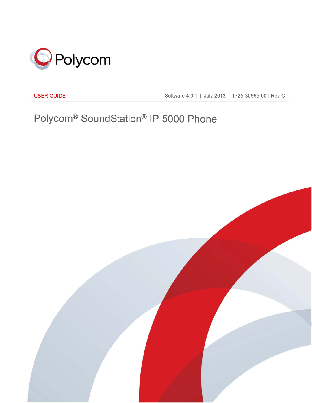 Polycom manual IP 5000 Phone 