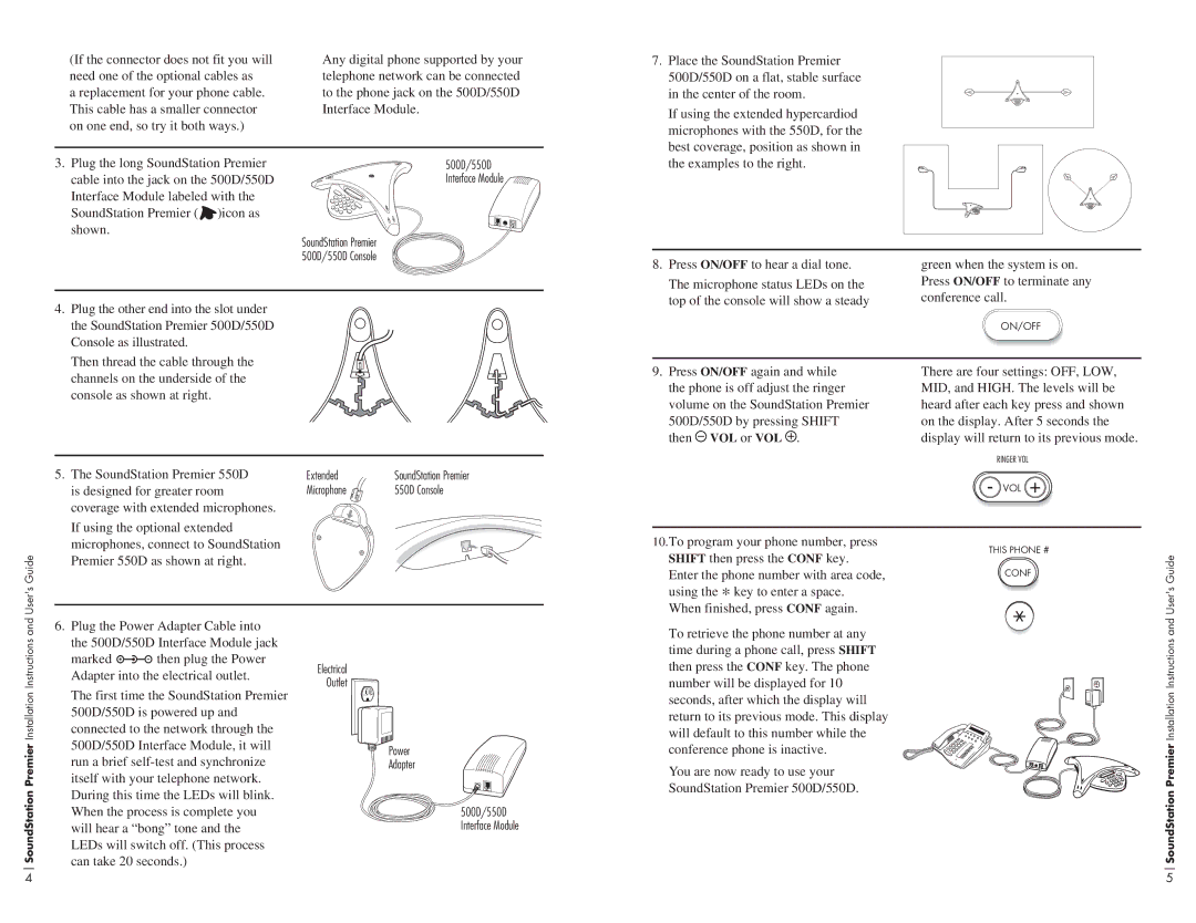 Polycom 550D, 500D installation instructions If the connector does not fit you will 