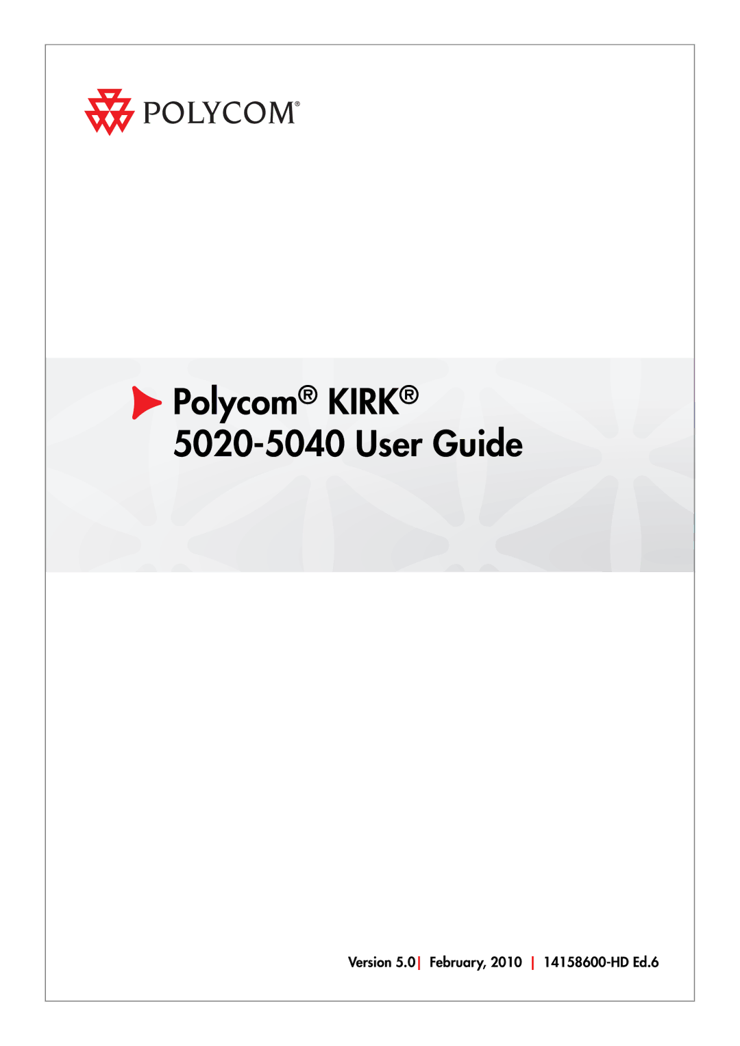 Polycom manual Polycom Kirk 5020-5040 User Guide 