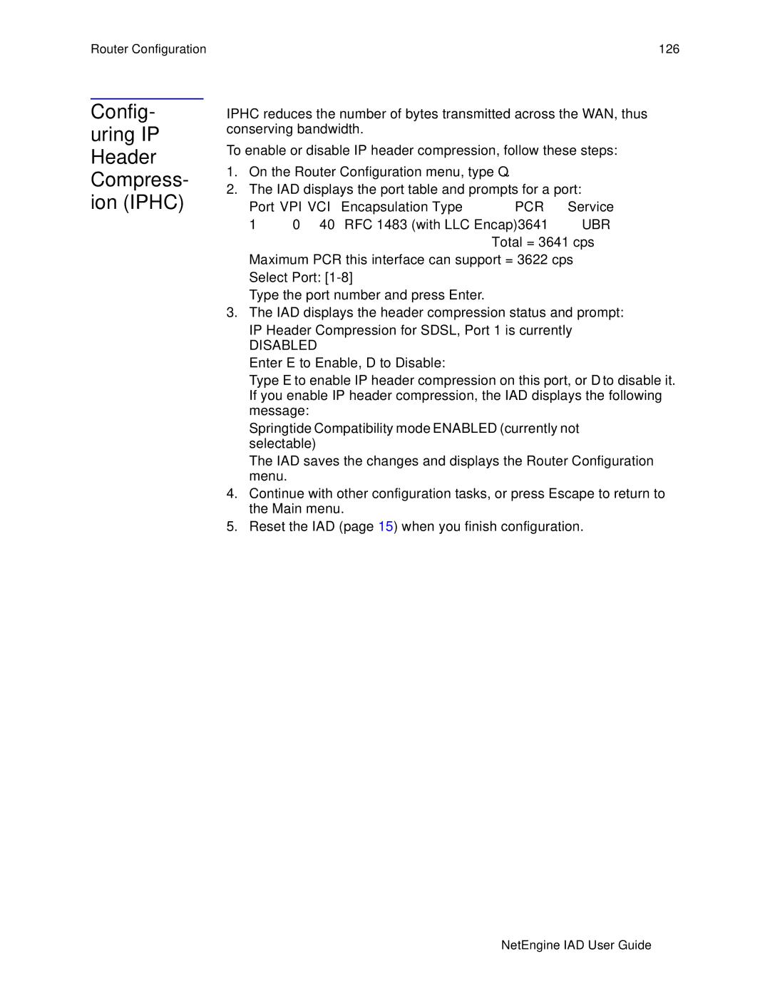 Polycom 7000, 6000 manual Config- uring IP Header Compress- ion Iphc 