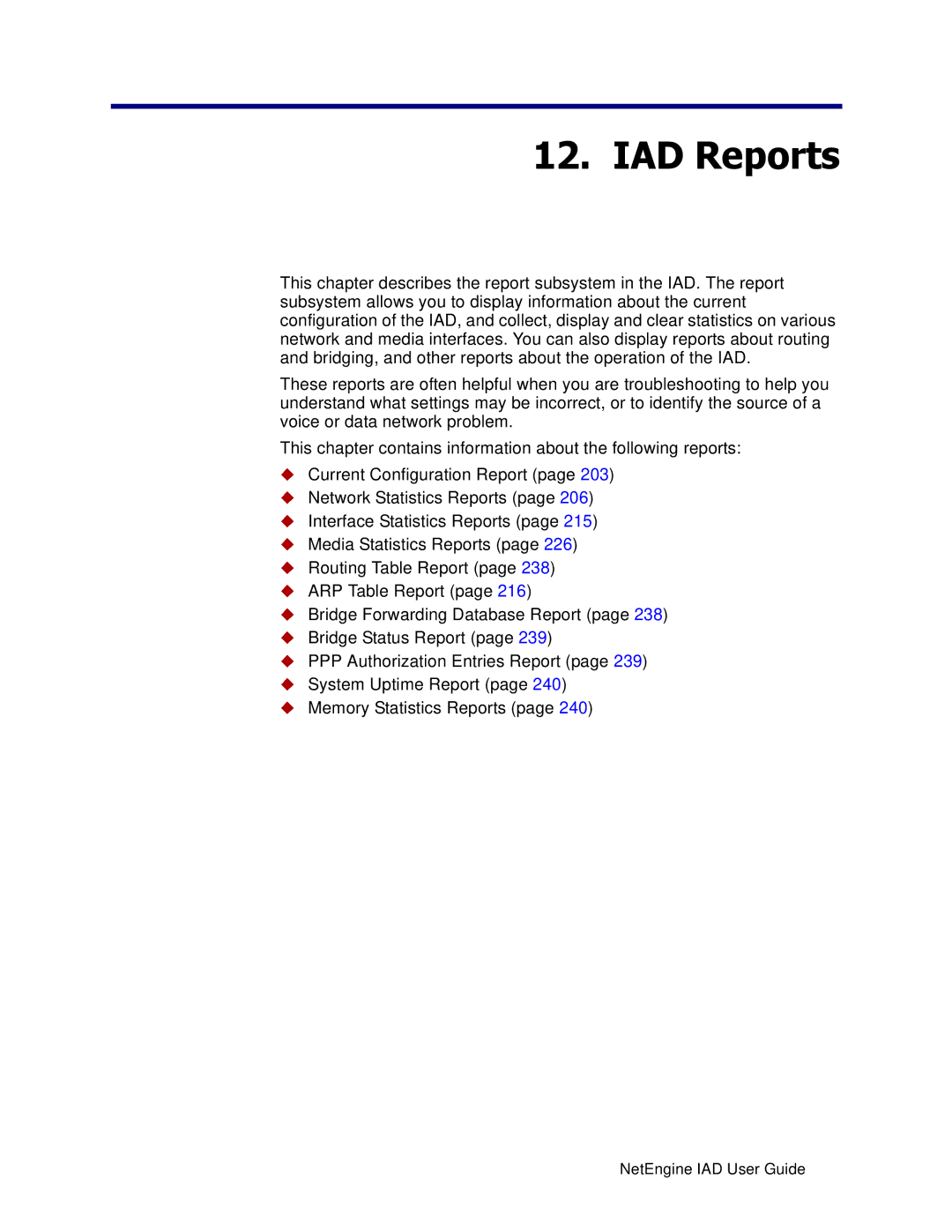 Polycom 6000, 7000 manual IAD Reports 