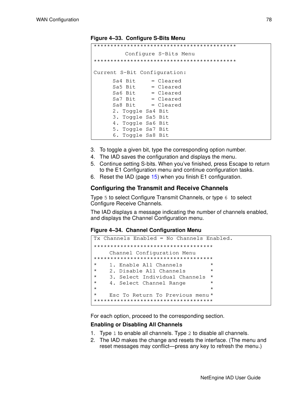 Polycom 7000, 6000 manual Configure S-Bits Menu 