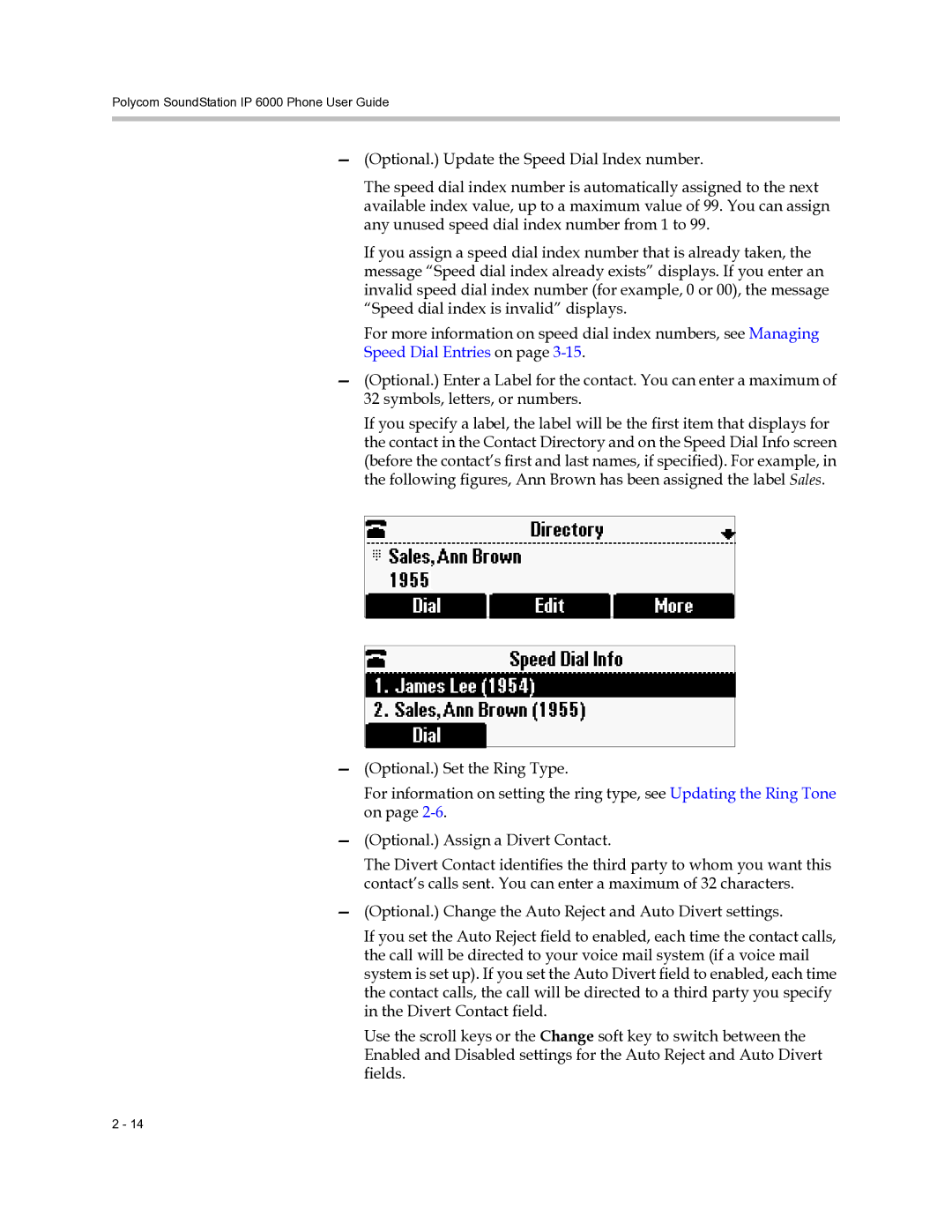 Polycom manual Polycom SoundStation IP 6000 Phone User Guide 