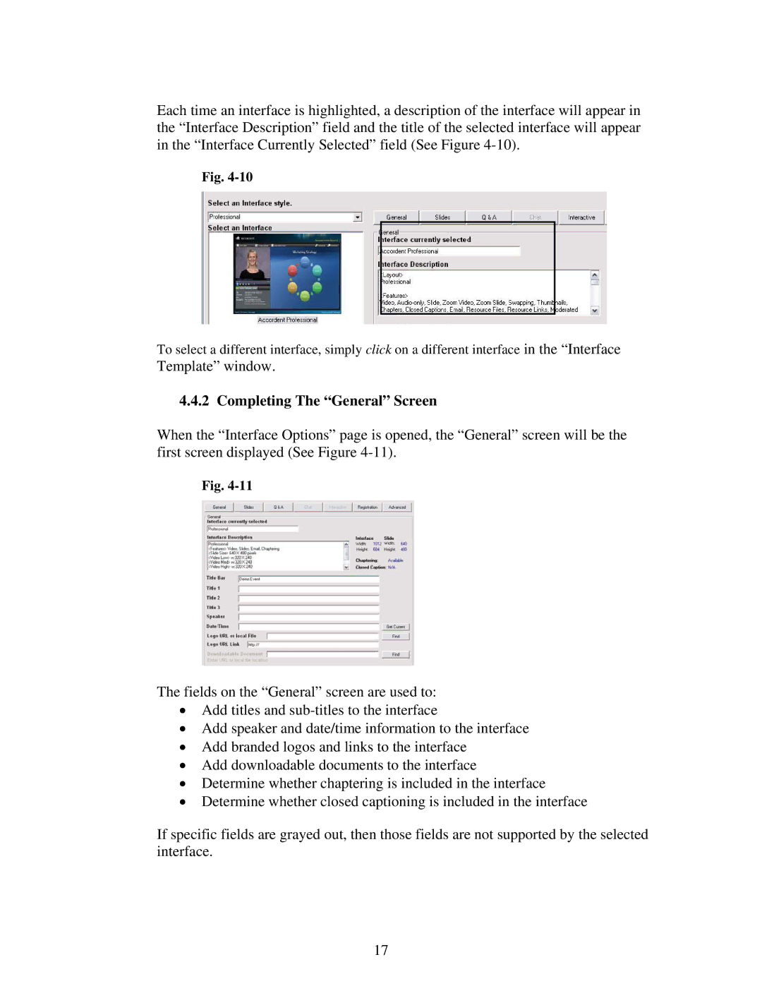 Polycom 6.1 user manual Completing The General Screen 