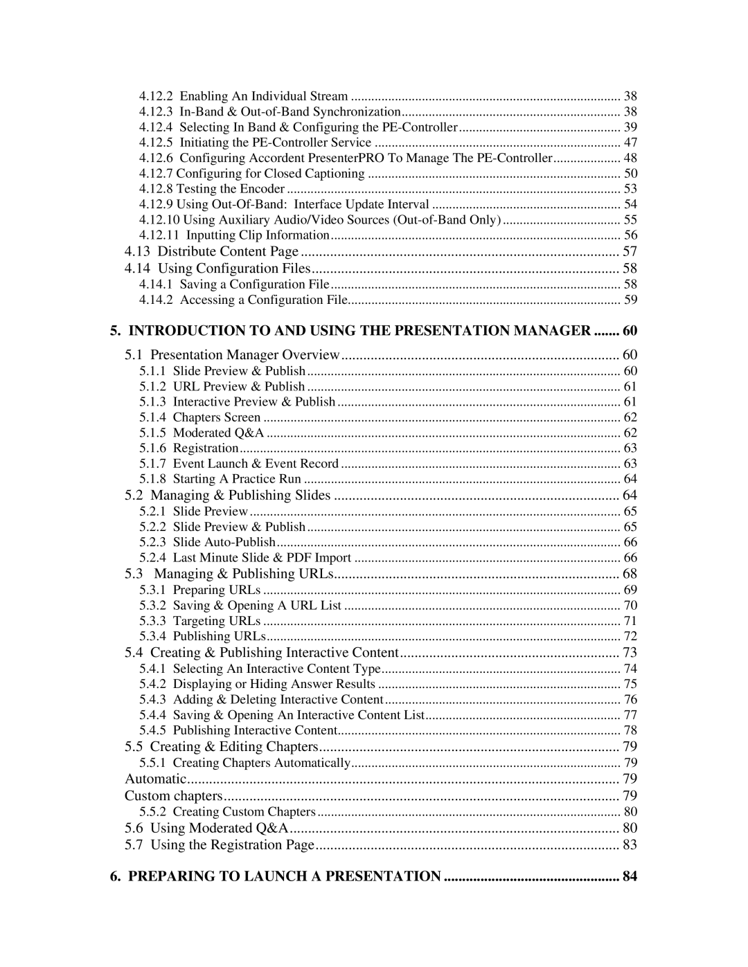 Polycom 6.1 user manual Introduction to and Using the Presentation Manager 