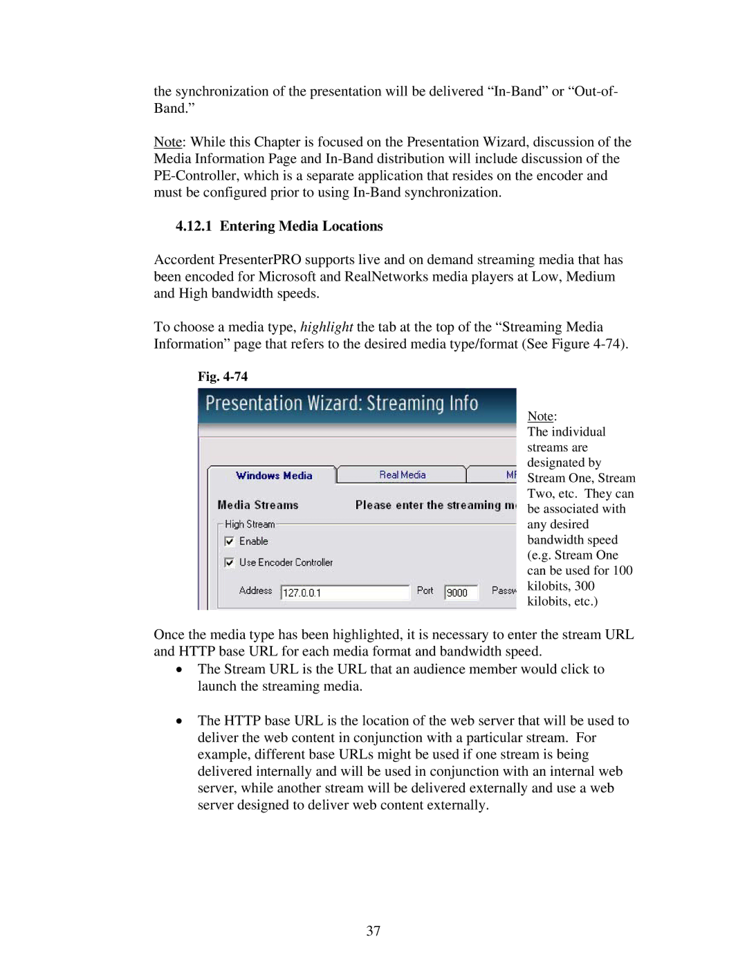 Polycom 6.1 user manual Entering Media Locations 