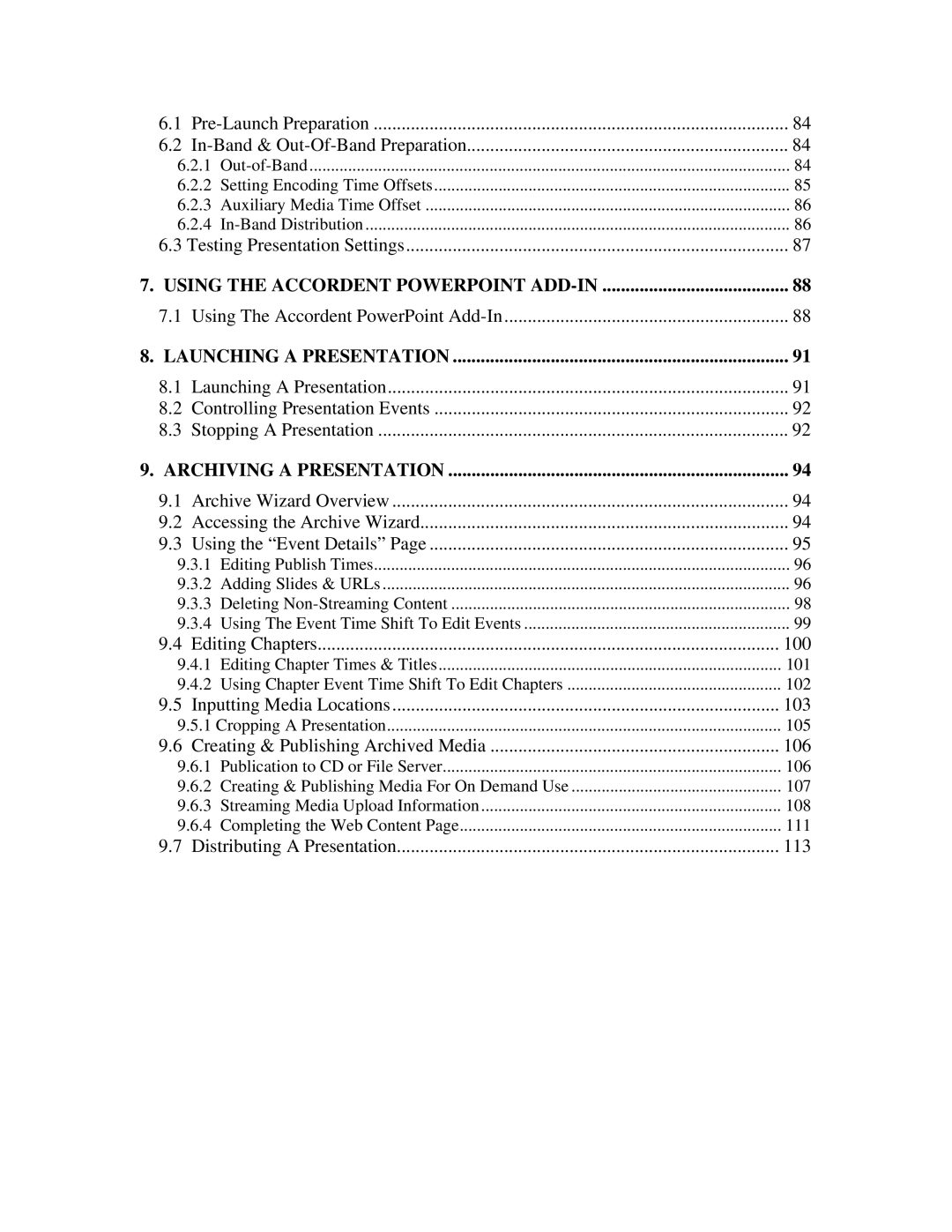 Polycom 6.1 user manual Using the Accordent Powerpoint ADD-IN 