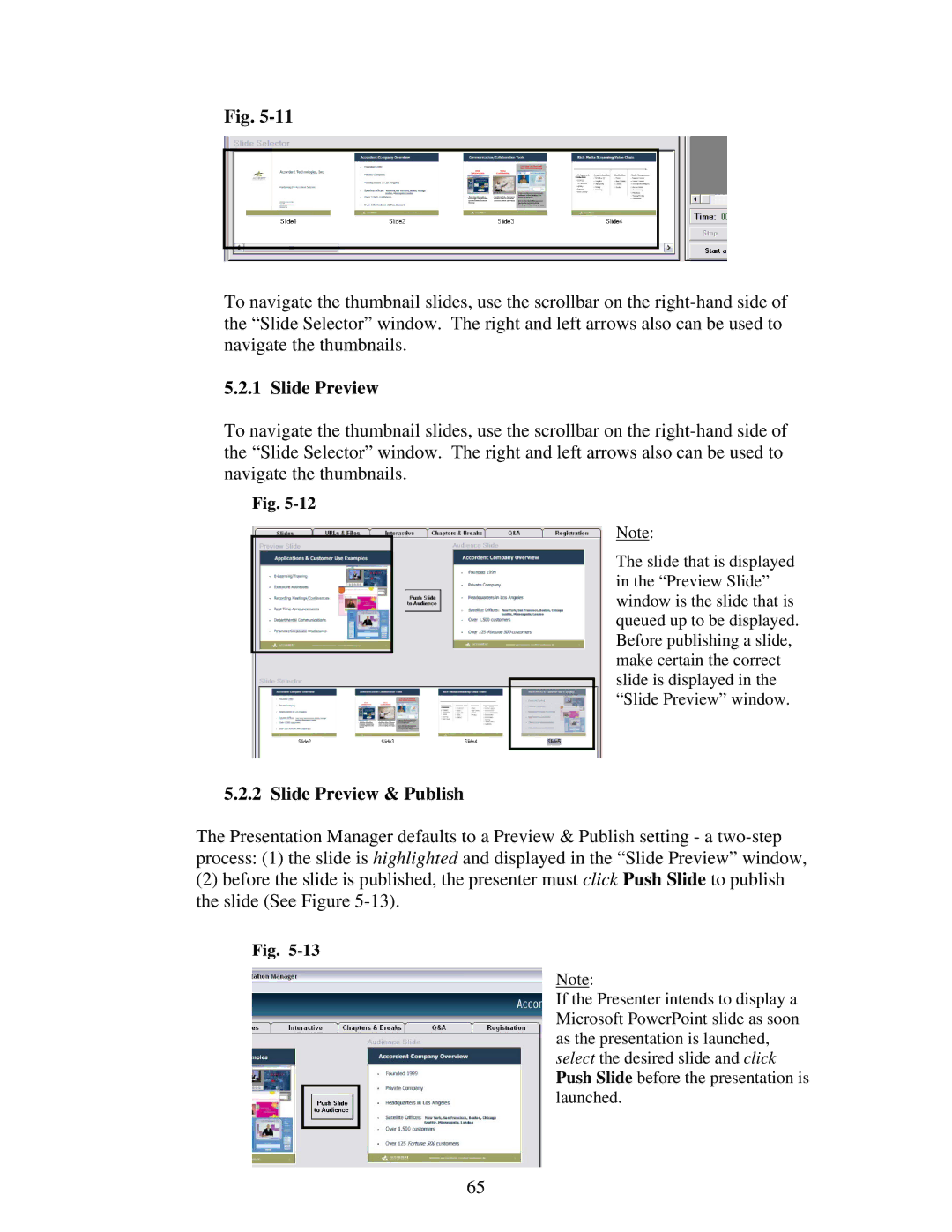 Polycom 6.1 user manual Slide Preview & Publish 