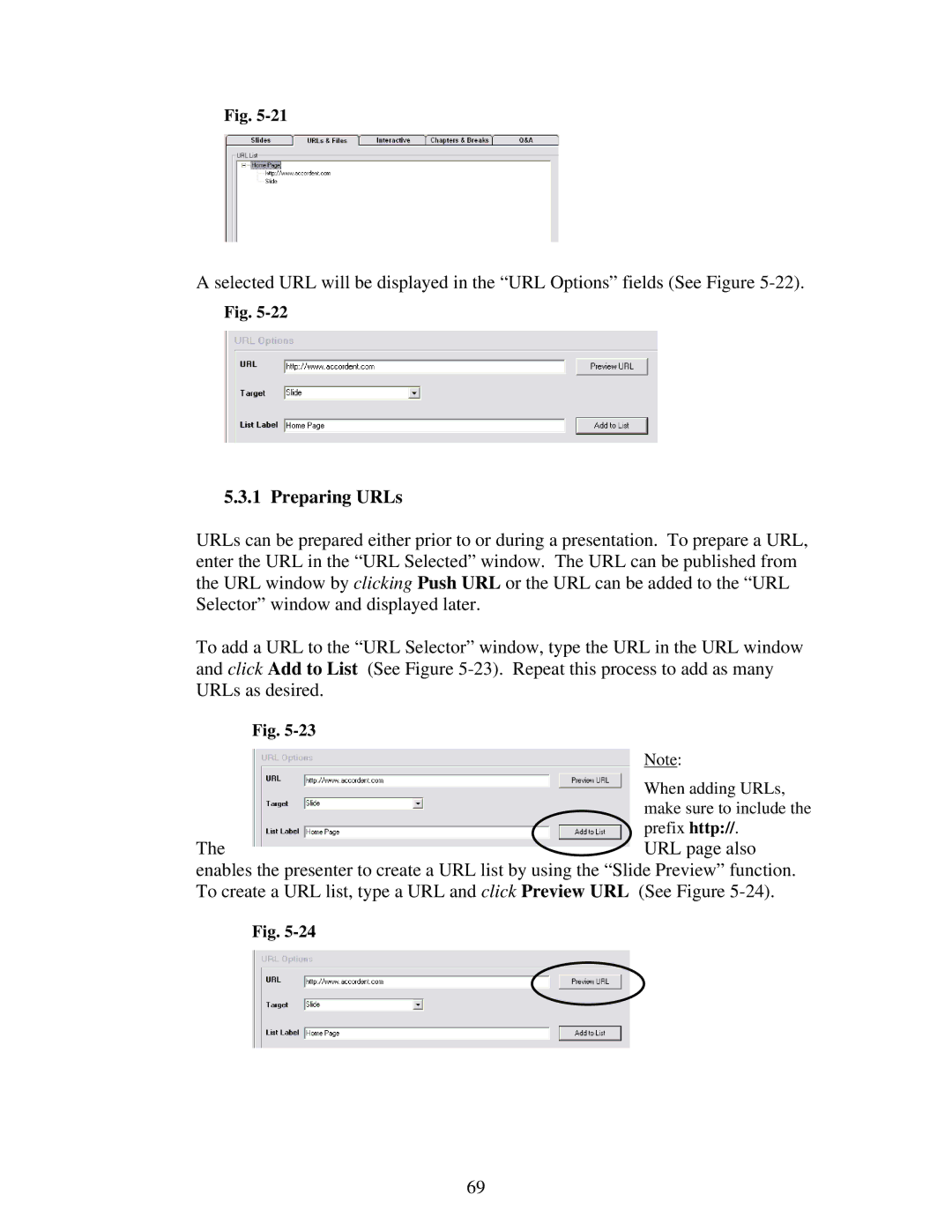 Polycom 6.1 user manual Preparing URLs 