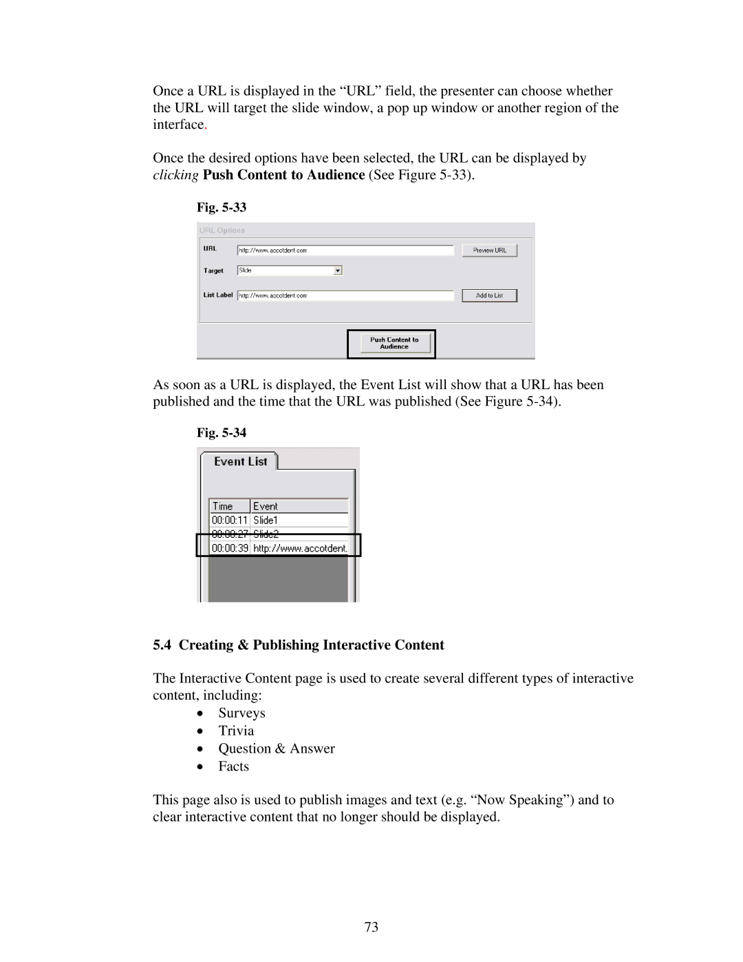 Polycom 6.1 user manual Creating & Publishing Interactive Content 