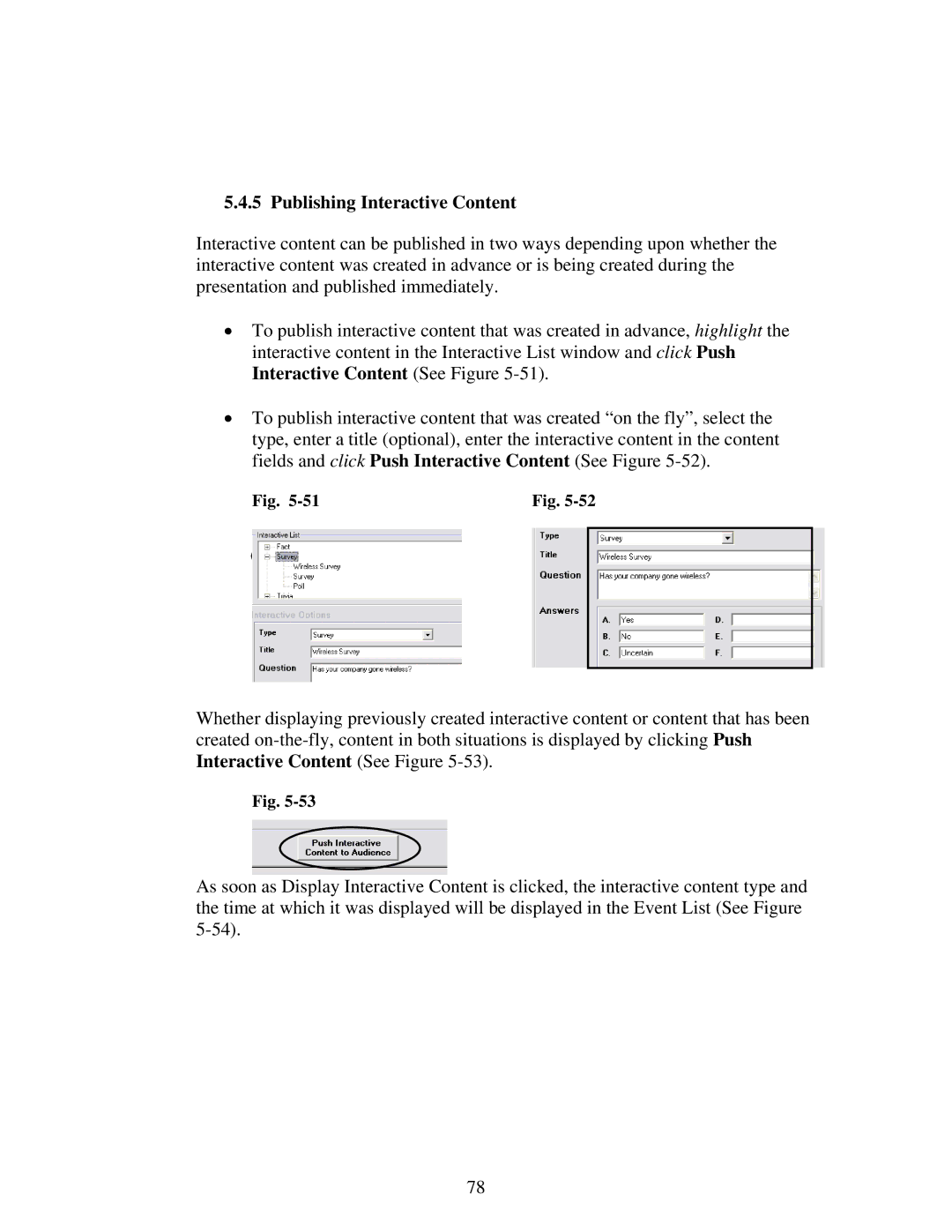 Polycom 6.1 user manual Publishing Interactive Content 