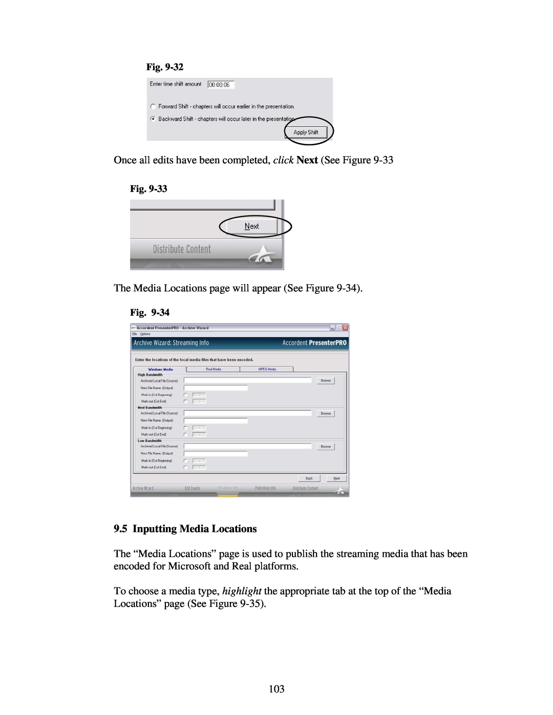Polycom 6.1 user manual Inputting Media Locations, Once all edits have been completed, click Next See Figure 