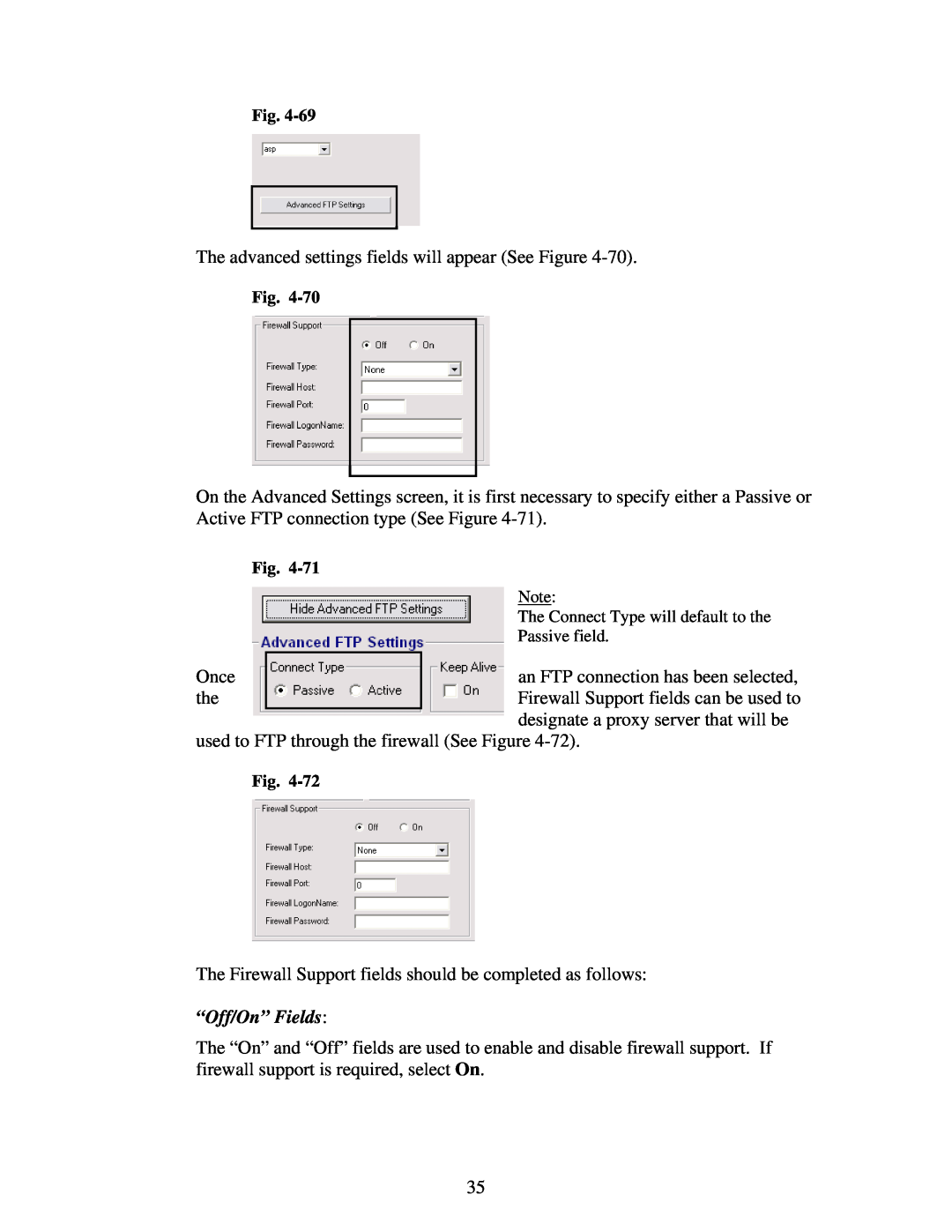 Polycom 6.1 user manual “Off/On” Fields 