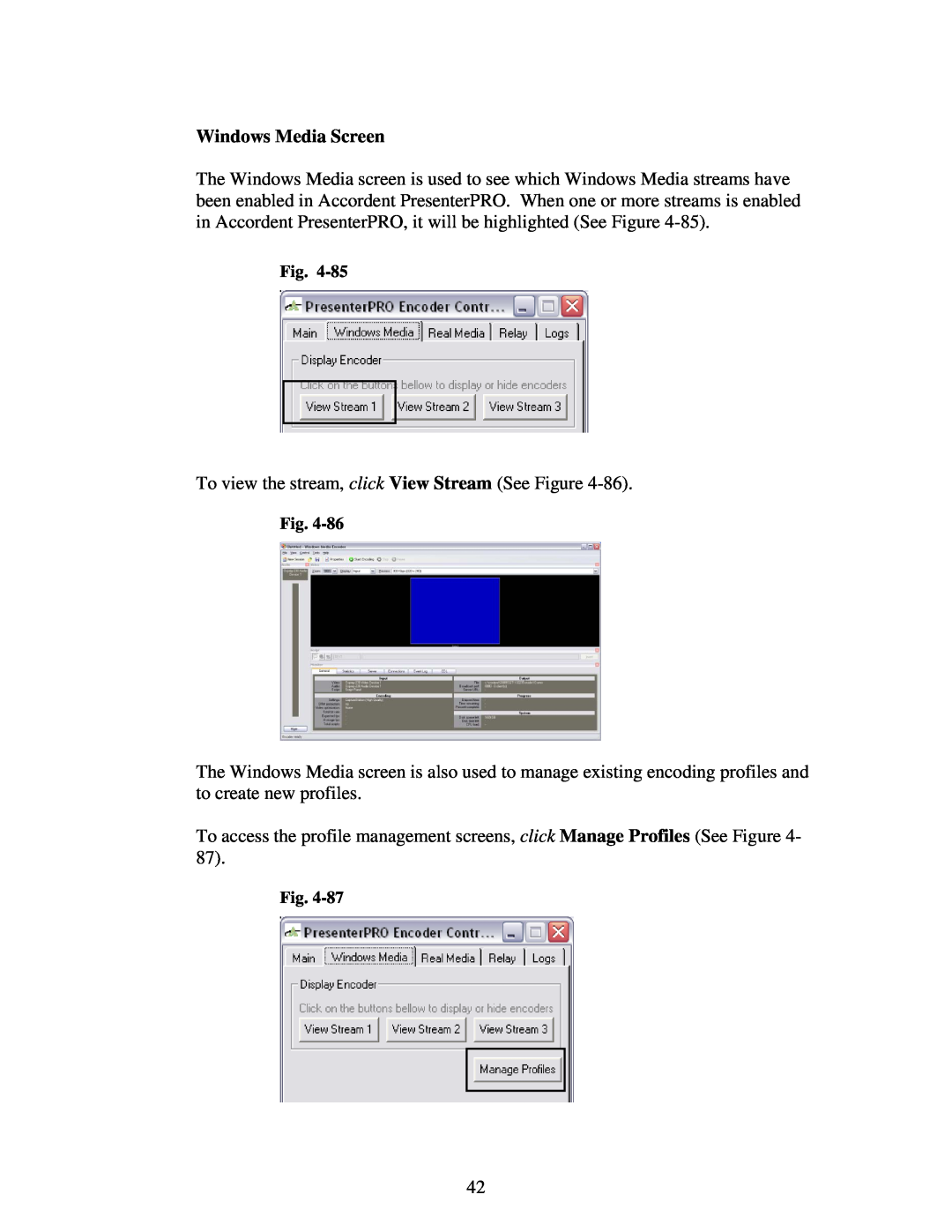 Polycom 6.1 user manual Windows Media Screen 