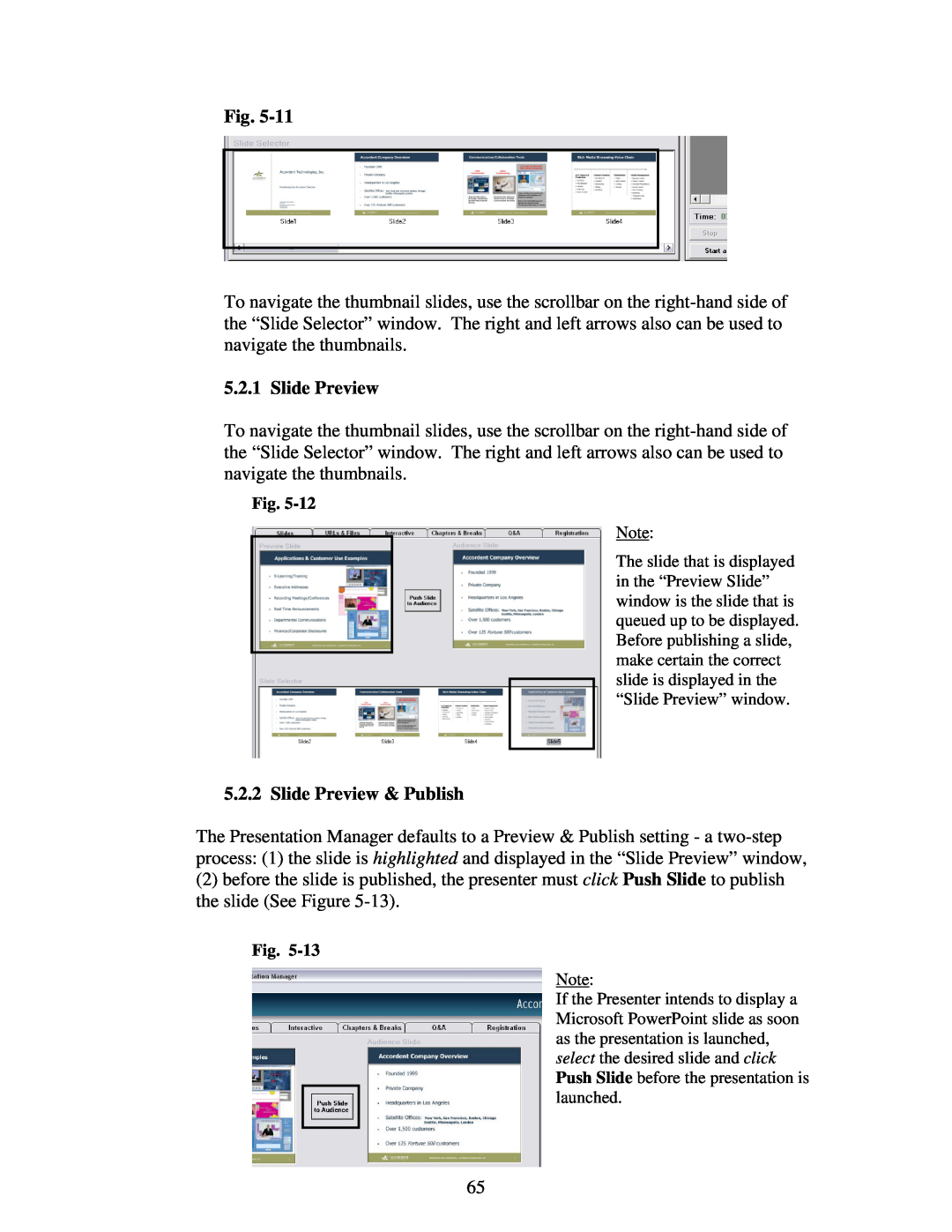 Polycom 6.1 user manual Slide Preview & Publish 