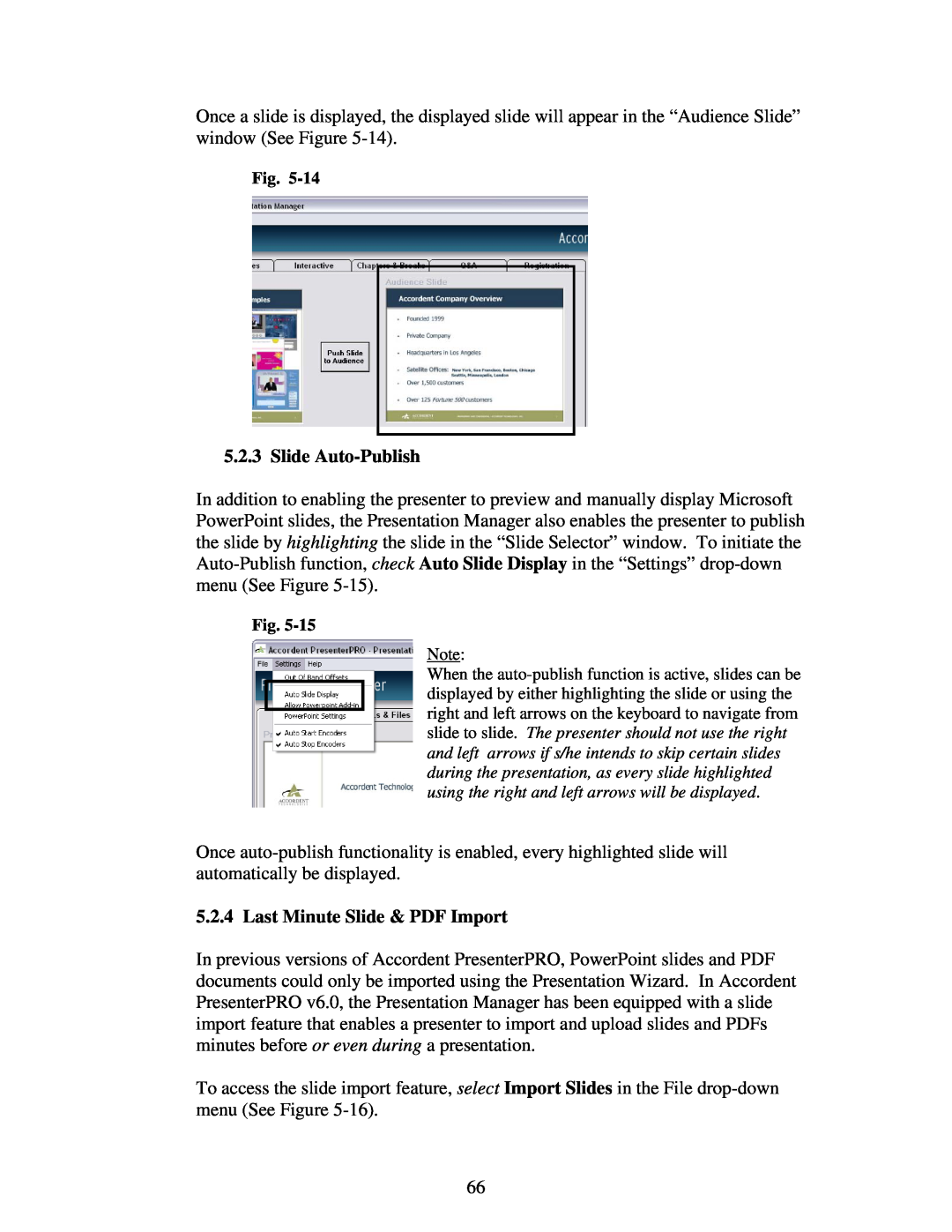 Polycom 6.1 user manual Slide Auto-Publish, Last Minute Slide & PDF Import 
