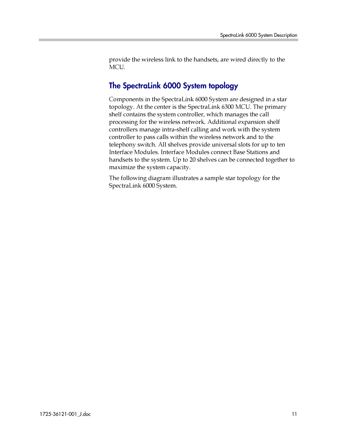 Polycom 6300 MCU manual SpectraLink 6000 System topology 