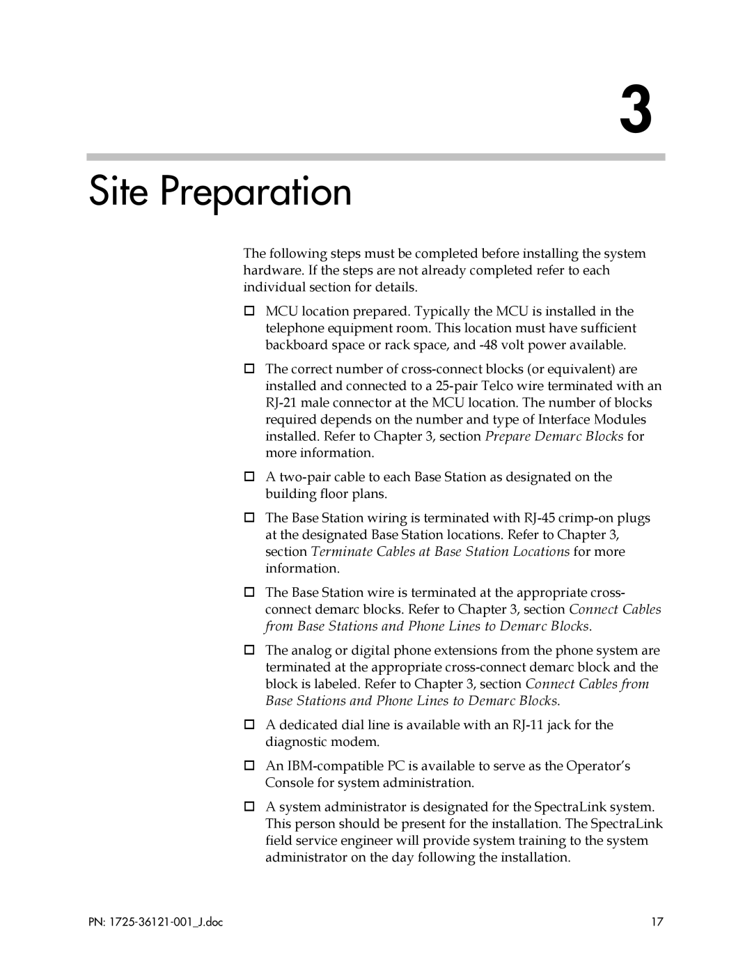 Polycom 6300 MCU manual Site Preparation 