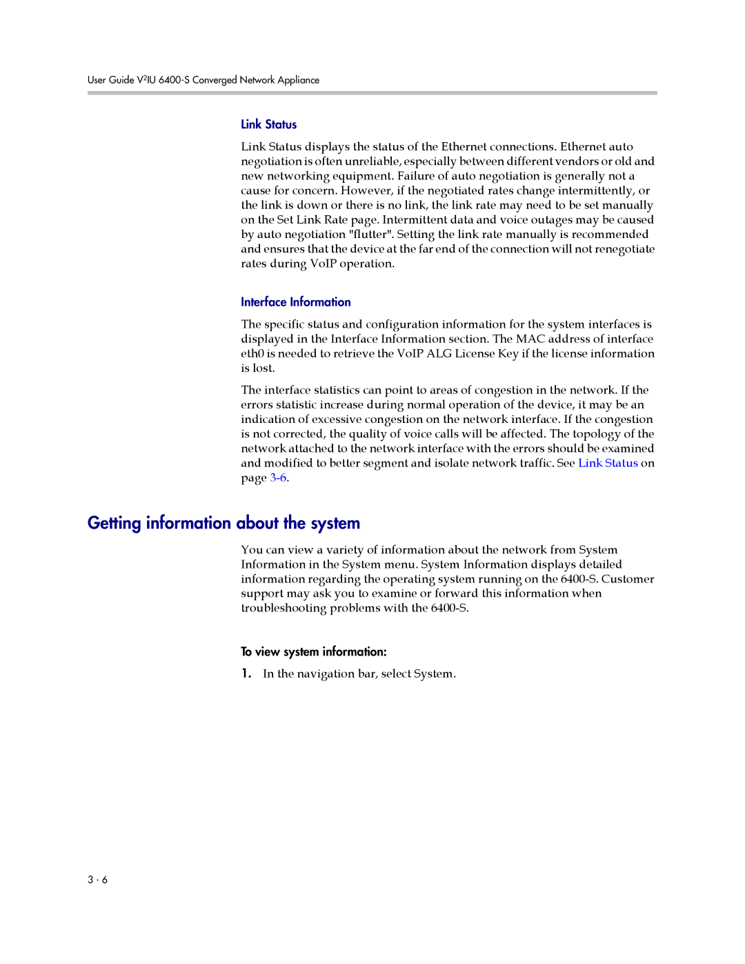 Polycom 6400-S manual Getting information about the system 