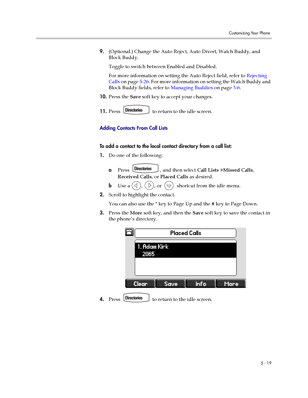 Polycom IP 650 manual Adding Contacts From Call Lists 