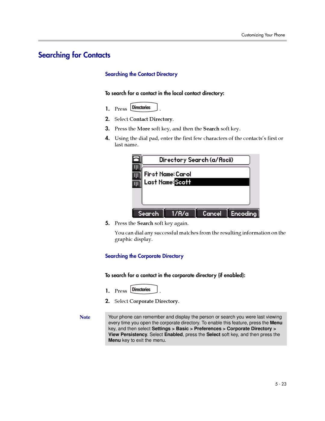 Polycom IP 650 manual Searching for Contacts 