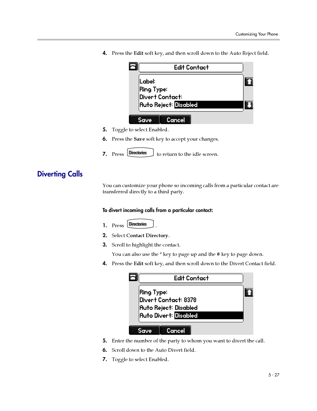 Polycom IP 650 manual Diverting Calls 