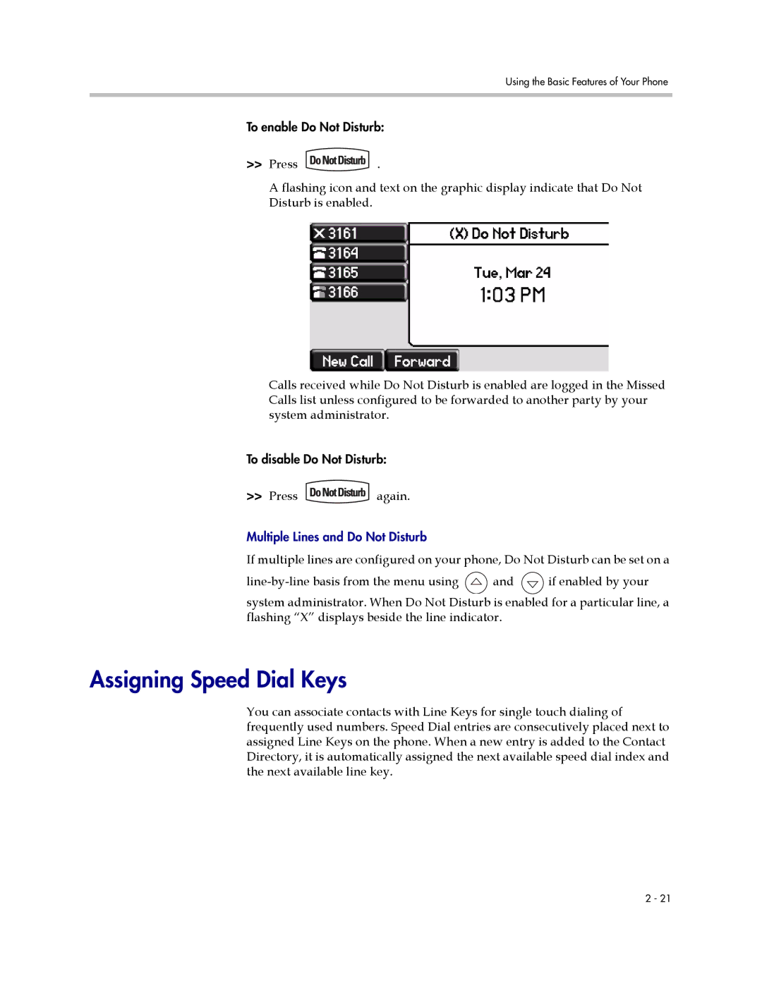 Polycom IP 650 manual Assigning Speed Dial Keys, Press again 