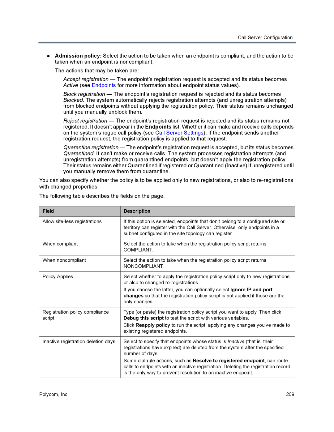 Polycom 7000 manual Compliant 