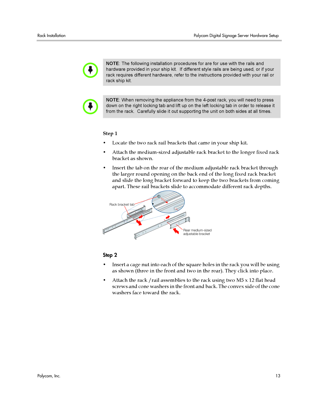 Polycom 725-78600-002A2 manual Step 