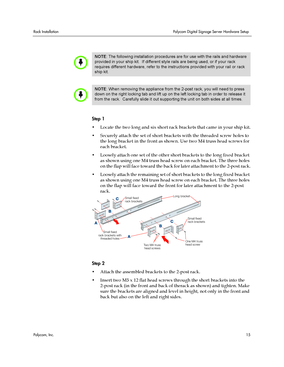 Polycom 725-78600-002A2 manual Small fixed 